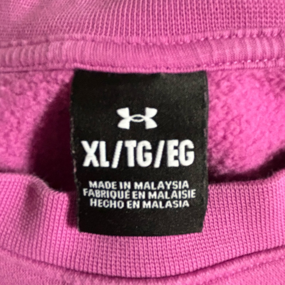 Under Armour Fuchsia Cotton-Blend Top, women’s XL